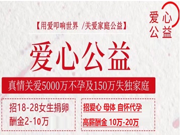 九龙捐卵助孕生子 爱心志愿者招募